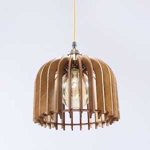 Rose - wooden modern pendant light