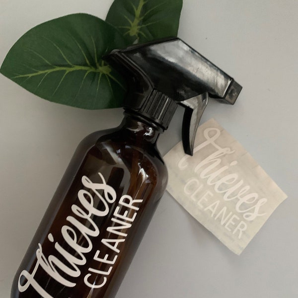 DIY Labels | Thieves Cleaner Label | Essential Oil Spray Bottle Label  | Essential Oil Label  [Bulk Options]