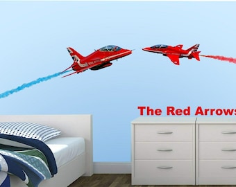 RED ARROWS 4000mm - Wall Stickers - Planes Aerobatic team - 302
