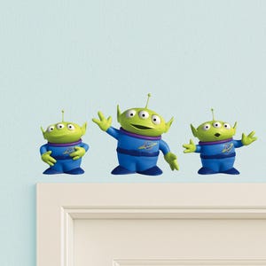 3 x TOY ALIENS (284mm) - Wall Sticker