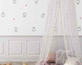 60x BUNNY Sticker Set - Kawaii Themed Wall Stickers