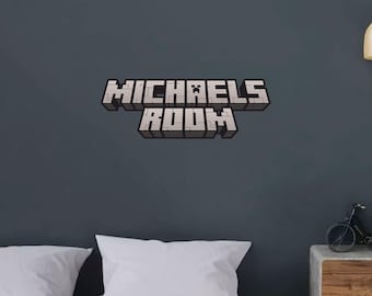 CUSTOM GAMER TAG (500mm) - Wall Sticker - Personalised