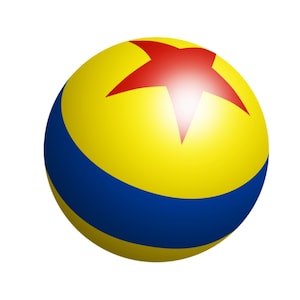 Disney Pixar Luxo Ball - 175mmm x 175mm - Wall Sticker - Toy Story Inspired - High Quality Vinyl - 278