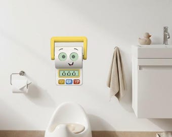 SMART TOILET TOY (300mm) - Vinyl Wall Sticker