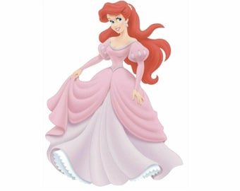 Disney Princess Ariel - 4 FEET x 2.9 FEET - wall /cupboard sticker - SKU 317