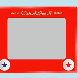 ETCH-A-SKETCH Wall Sticker - 241mm (w) x 198mm (h)