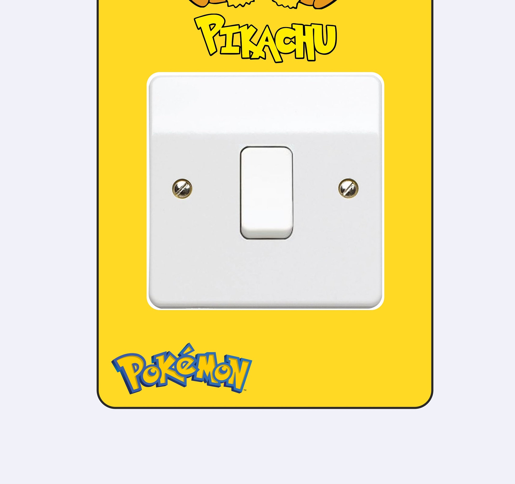 PIKACHU Light switch surround sticker Pokemon 28 Etsy