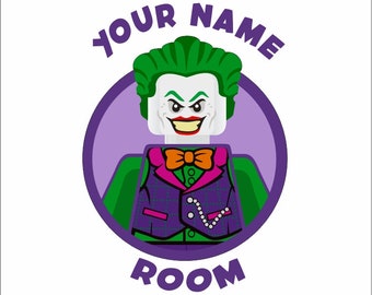 CUSTOM JOKER (268 mm) - Namnklistermärke - Personligt med ditt namn