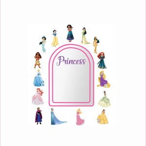 Disney Princess Jasmine wall /cupboard sticker - 297mm x 118mm