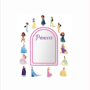 Disney Princess Jasmine wall /cupboard sticker - 297mm x 118mm