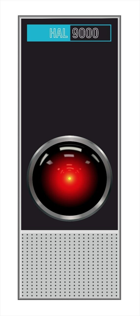 01 Space Odyssey Hal 9000 Large Sticker 560mm X 5mm Etsy 日本