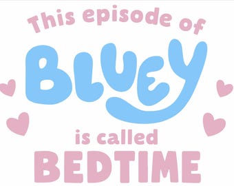 BEDTIME EPISODE Wording (600mm)  - Themed Wall Stickers