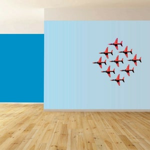 DIAMOND 9 - Aerobatic Planes wall sticker - 800 X 800mm - 176
