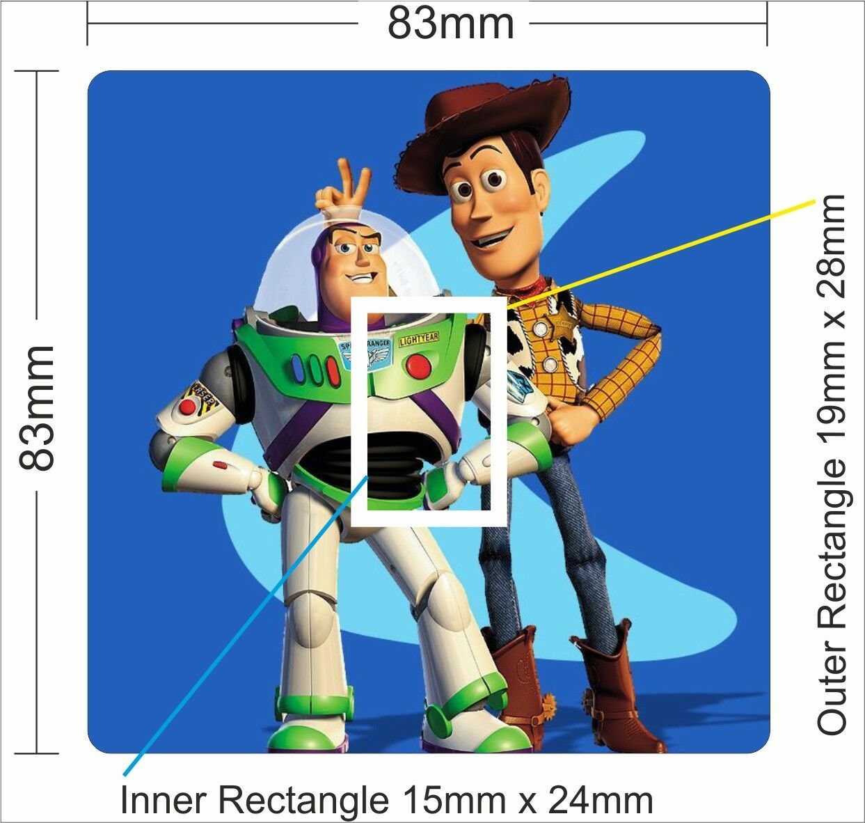 Woody and Buzz Toy Story Light Switch Sticker Vinyl Cover Etsy