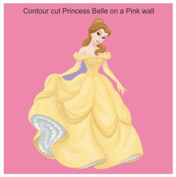 Disney Princess Belle Wall Cupboard Sticker Large 191 Etsy