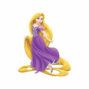 Disney Princess Rapunzel 1220mm high /4 foot wall /cupboard sticker 251 image 1