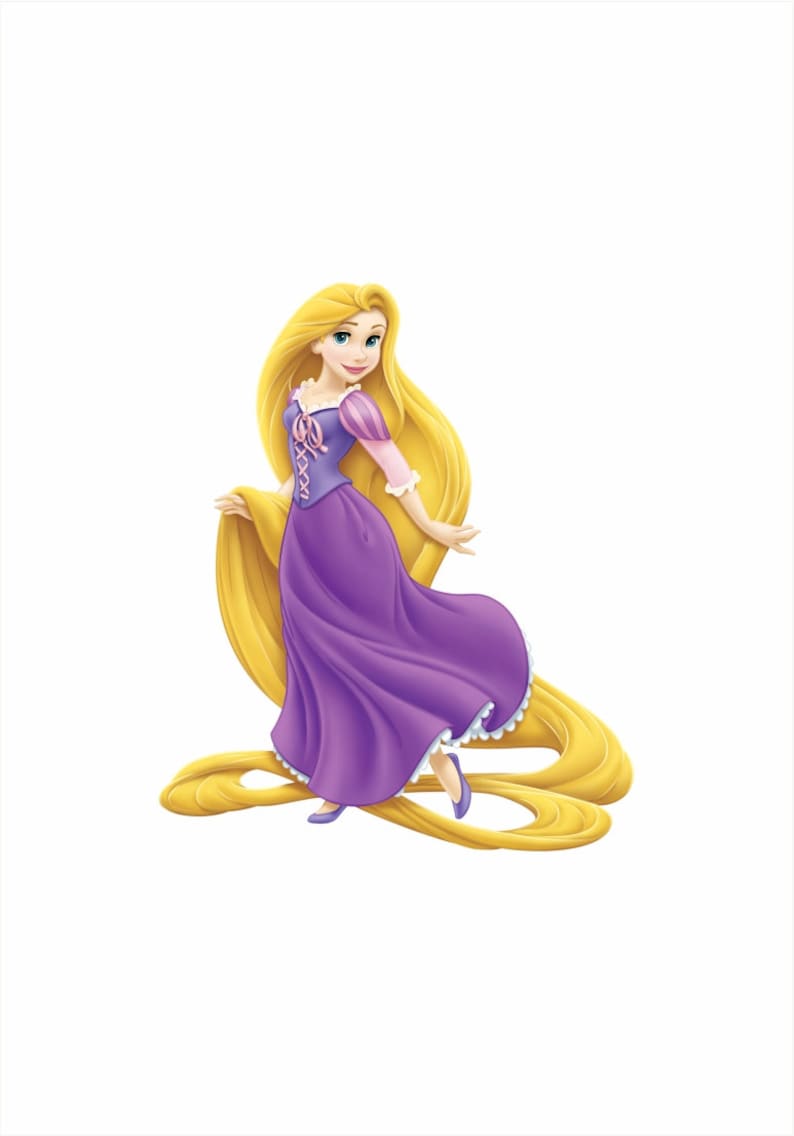 Disney Princess Rapunzel 1220mm high /4 foot wall /cupboard sticker 251 image 1