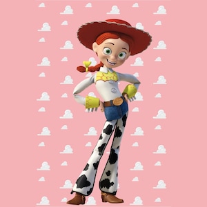 Jessie - 800 mm de altura - Adesivo de parede Toy Story - corte seu formato - 214