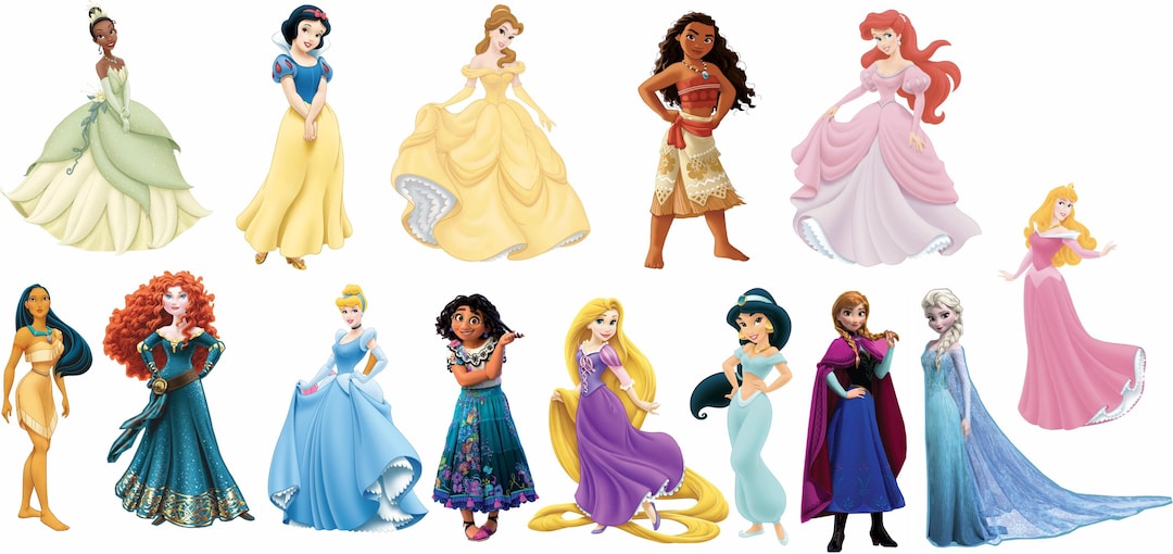 14x PRINCESSES (150mm) - Vinyl Wall/scrapbook Stickers - Etsy