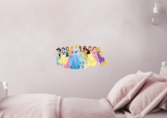 Pegatinas Infantiles Para Niñas Calcomanías De Pared De Princesas De Disney
