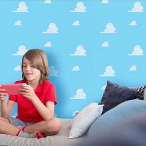 Toy Story Clouds look réaliste Stickers muraux en vinyle pour chambre à coucher 98 image 1