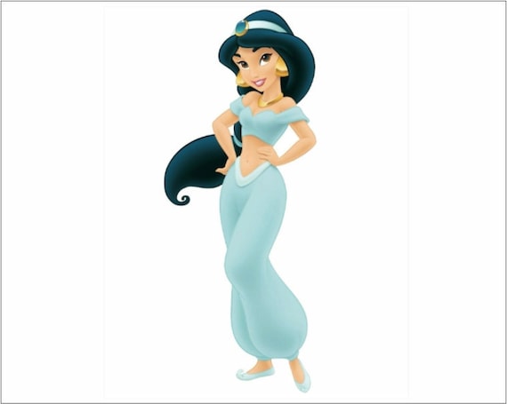 Disney Princess Jasmine 415mm X 273mm Wall /cupboard Sticker 192 