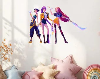 Huntrix Lot De 2 Autocollants Kpop Chasseur De Démons - Derpy