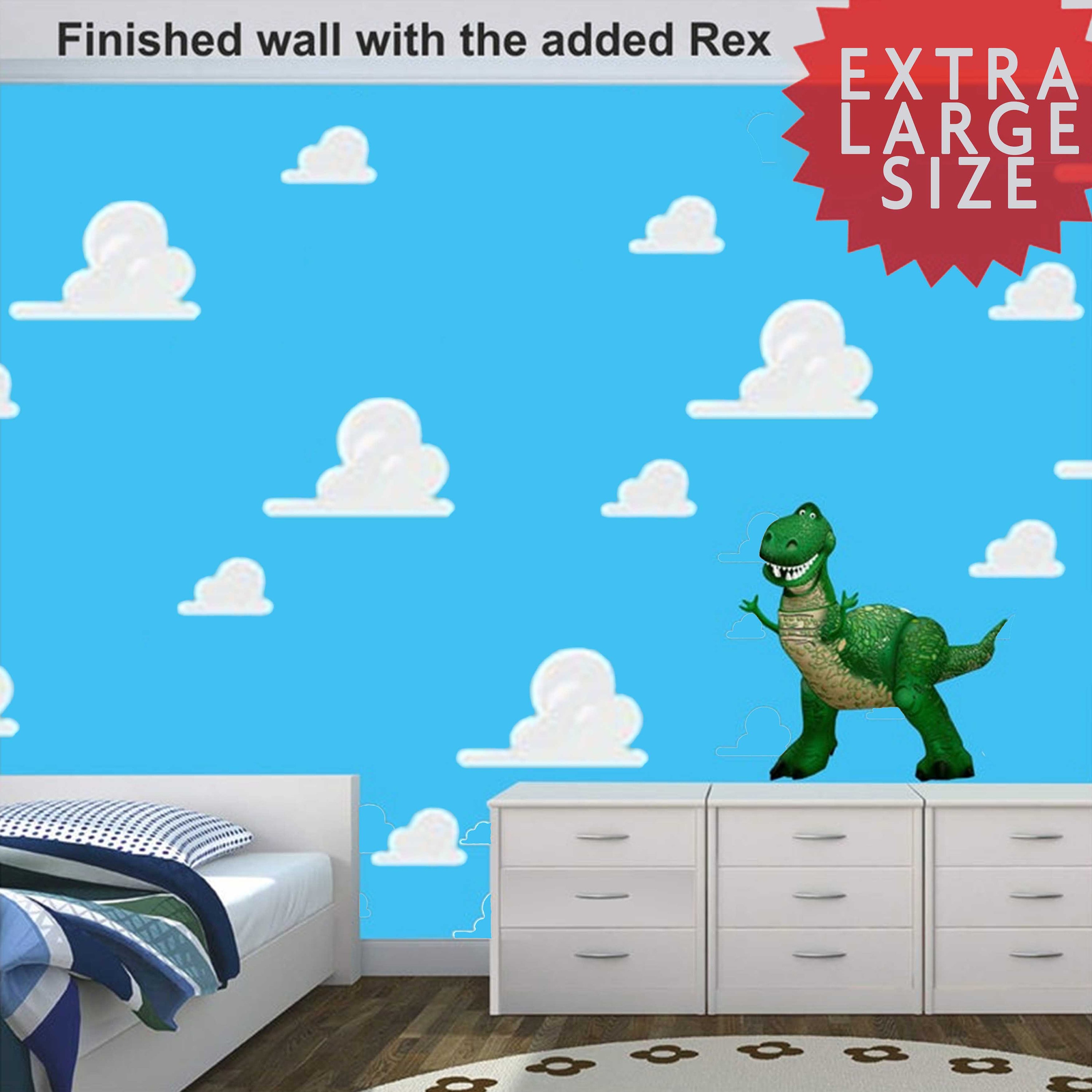 VERY LARGE CLOUDS Wall Stickers - Toy Story Themed - 239