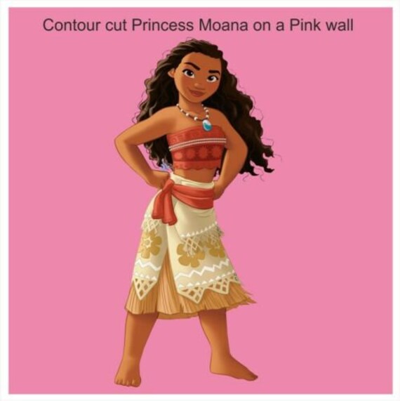 Disney Princess Moana Wall Cupboard Sticker Large 195 Etsy