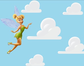 TINKERBELL - 424mm x 271mm - wall /cupboard sticker - SKU 390