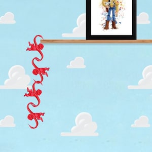 MONKEY CHAIN Wall Sticker - Toy Story Theme - Smaller Size 187mm x 125mm
