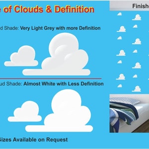 Toy Story Clouds look réaliste Stickers muraux en vinyle pour chambre à coucher 98 image 7