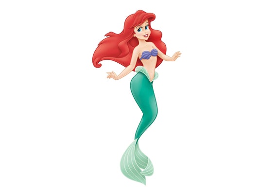 lassen Vlieger Moderator Disney Princess Ariel Mermaid Wall /cupboard Sticker Large - Etsy