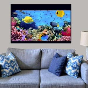 AQUARIUM/FISH TANK Wall Sticker - (Large) 1200MM X 782MM - 173