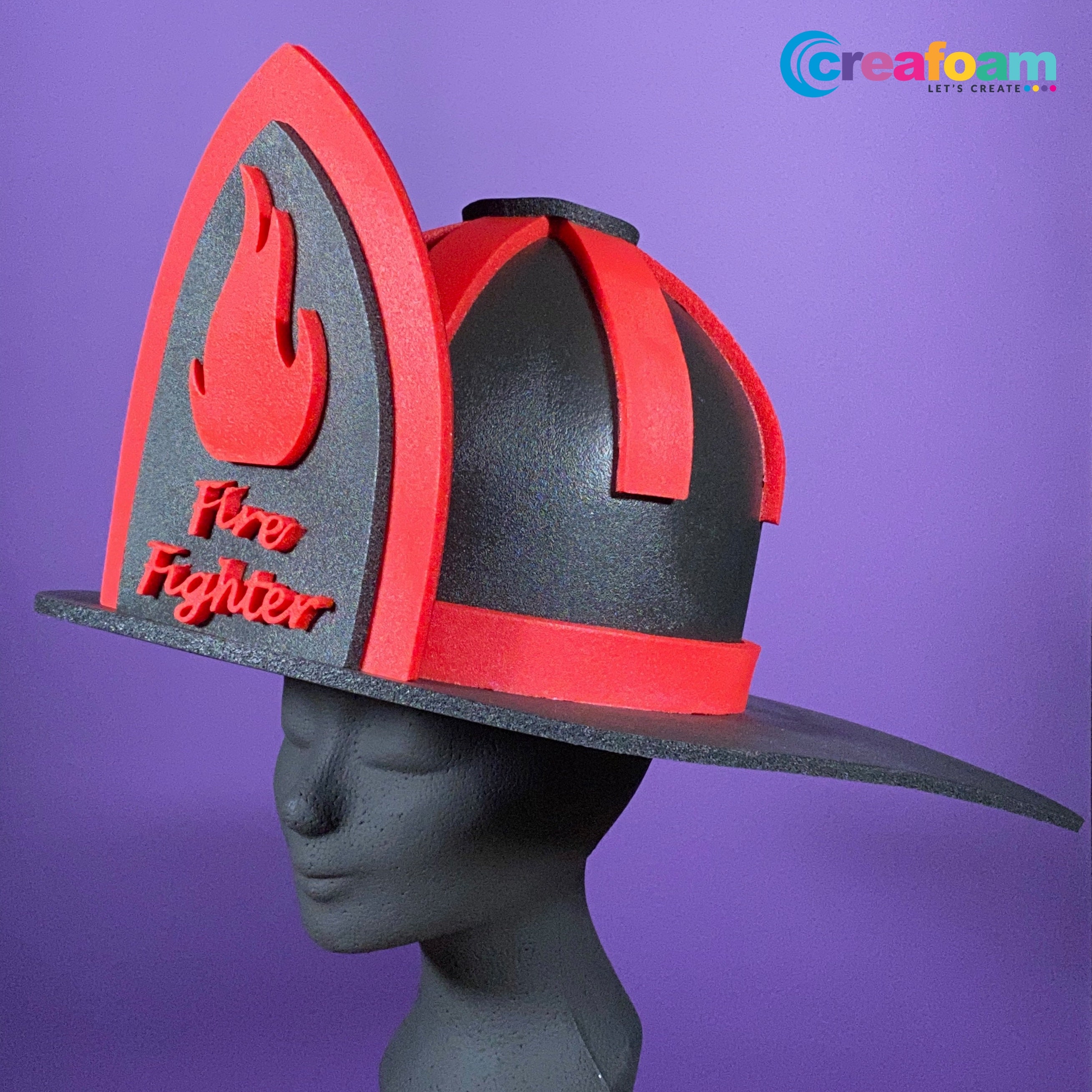 Foam Hat Fire Fighter Helmet | Etsy Ireland