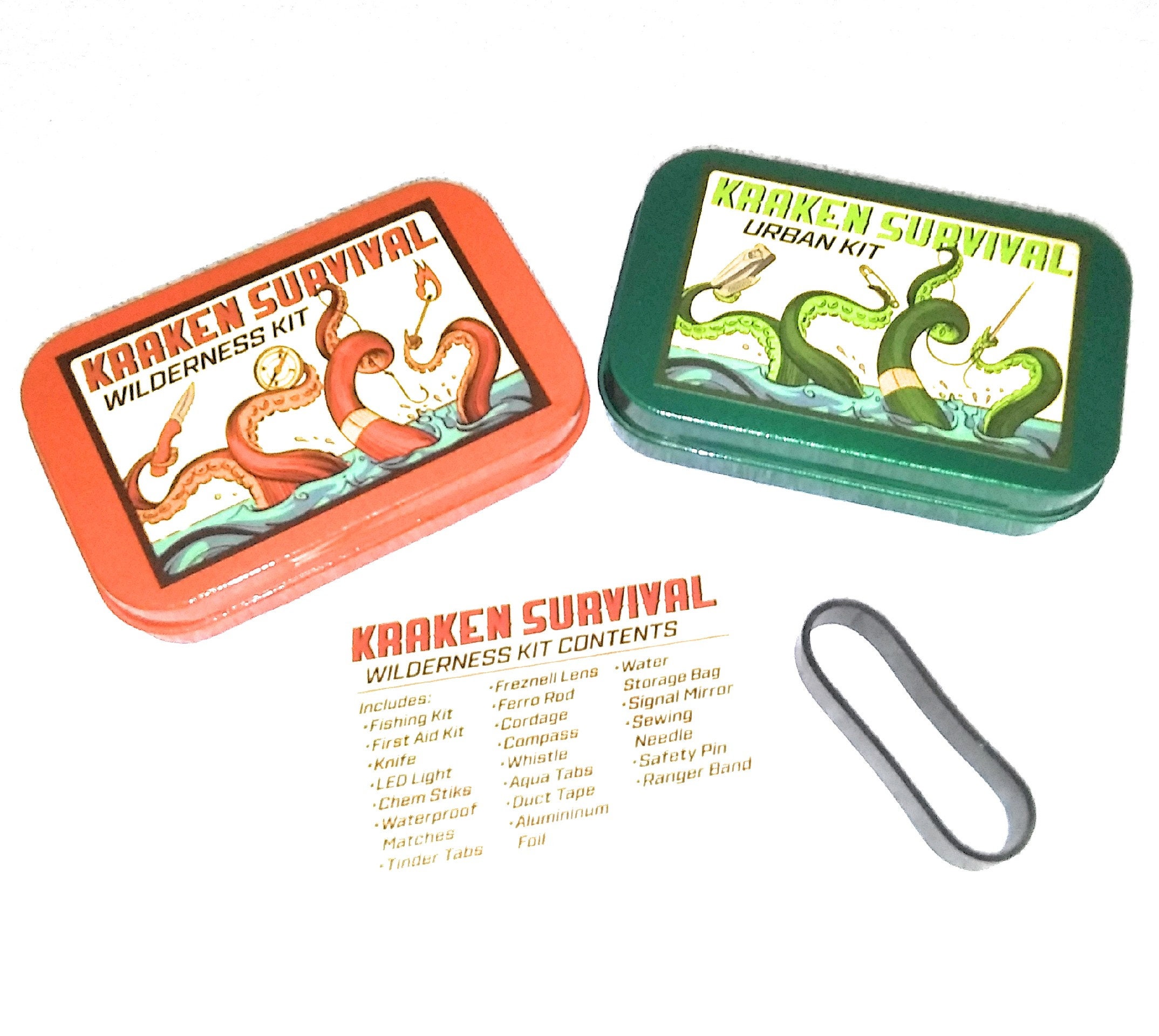Fishing Rod & Reel Miniature Pocket Survival Kit – 3DCabin