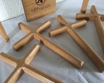 Bespoke Handcrafted Small Wooden Welsh Oak Crosses/Crucifixes