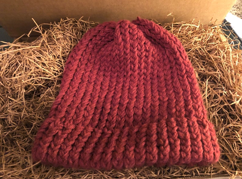 Cranberry Knit Hat