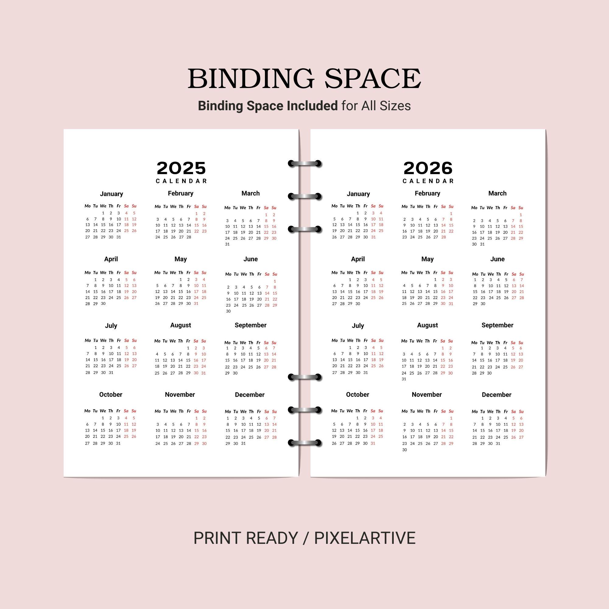 Printable 2025, 2026, 2027, 2028 Calendar, Portrait, A4, A5, Letter, Printable Calendar, 2025 Calendar, 2026 Calendar, 2027 Calendar, 2028 - Etsy printable-2025-2026-2027-2028-calendar-portrait-a4-a5-letter-printable-calendar-2025-calendar-2026-calendar-2027-calendar-2028-etsy