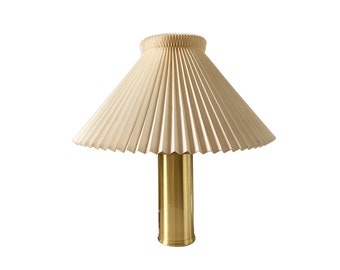 Le Klint, Telescopic Table Lamp Model 344 - Design Gunnar Billmann-Petersen - Brass Office Desk Lamp - Original Handmade Le Klint Shade