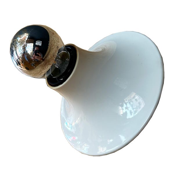 Vico Magistretti Artemide Lamp - Italian Design, White Plastic