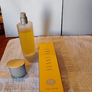 FULL 1996 Avon SUNNY SKY Eau de Toilette Spray 1.7 fl oz Full, Never Used, Mint In Box, Discontinued, Vintage 1990s, vHTF