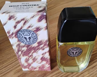 Avon WILD COUNTRY Natural Cologne Spray,  3 fl. oz., Full, Never Used, Vintage 1980s, Mint In Box, Nice Father's Day Gift