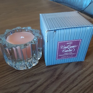 Vintage Avon Timeless Fragrance Candle - Ultra Crystal Collection MIB, Discontinued