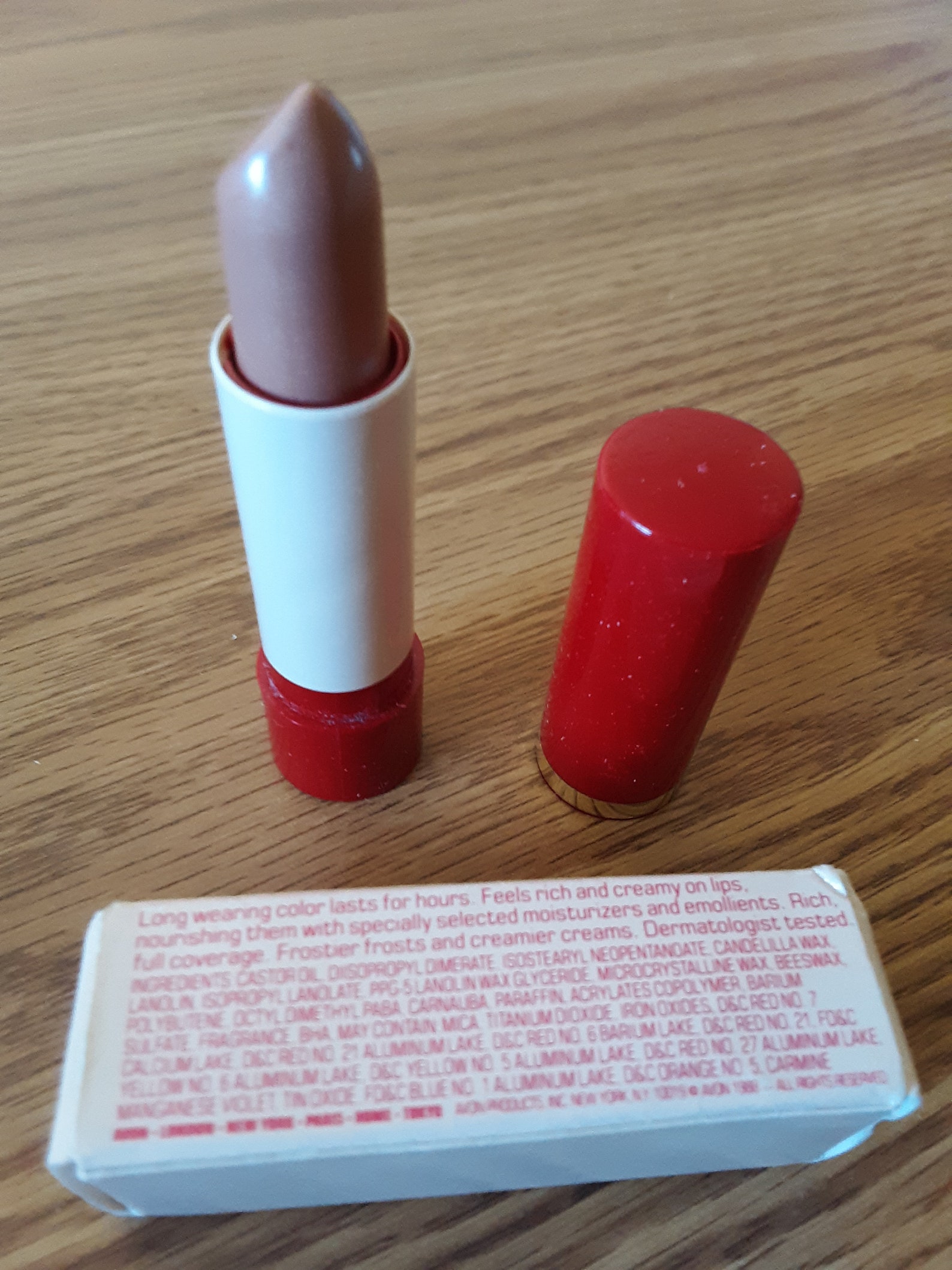 Vintage Avon CAFE AU LAIT Color Rich Lipstick Mint In Box