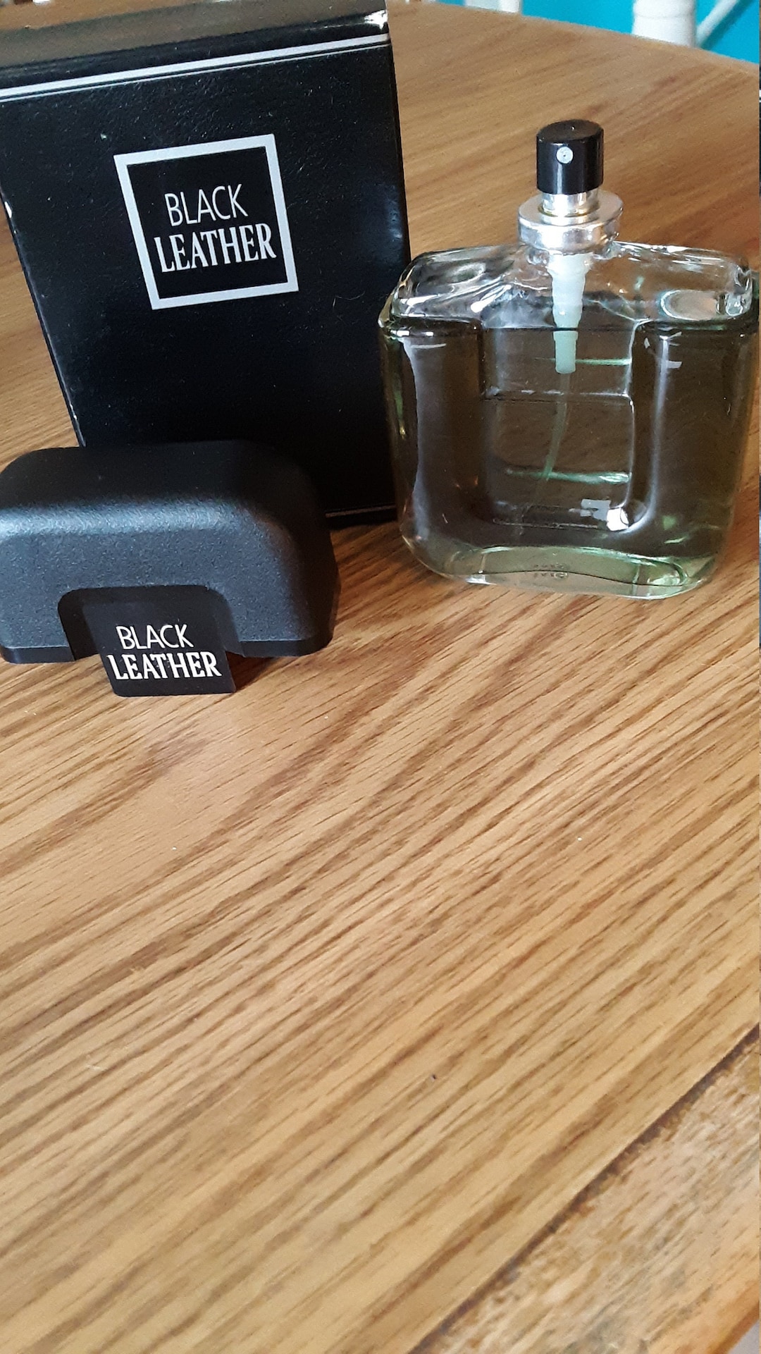 FULL Avon BLACK LEATHER Cologne Spray for Men Full, Mint in Box