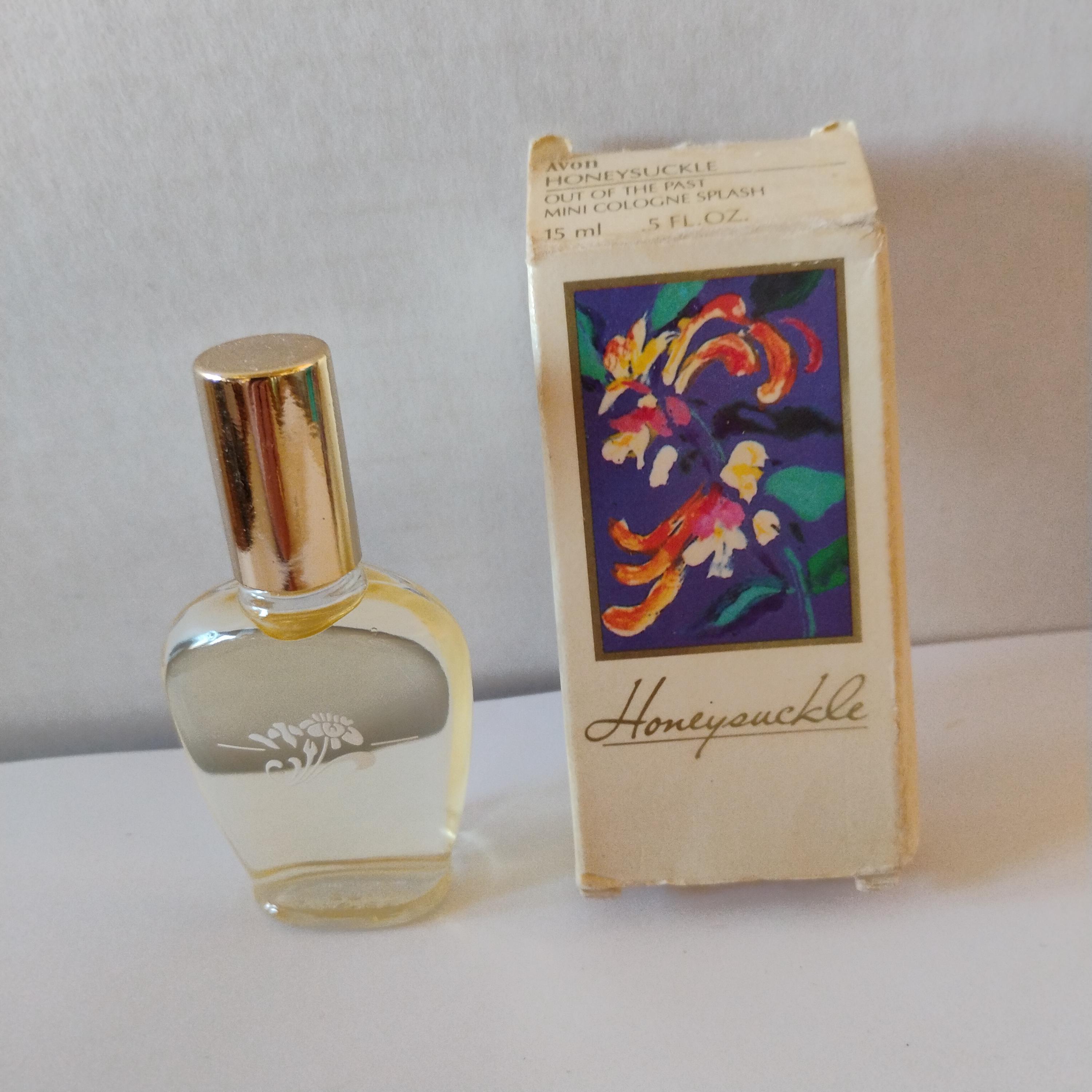 Avon Full HONEYSUCKLE Cologne Splash MINI - .5 Fl. Oz., FULL