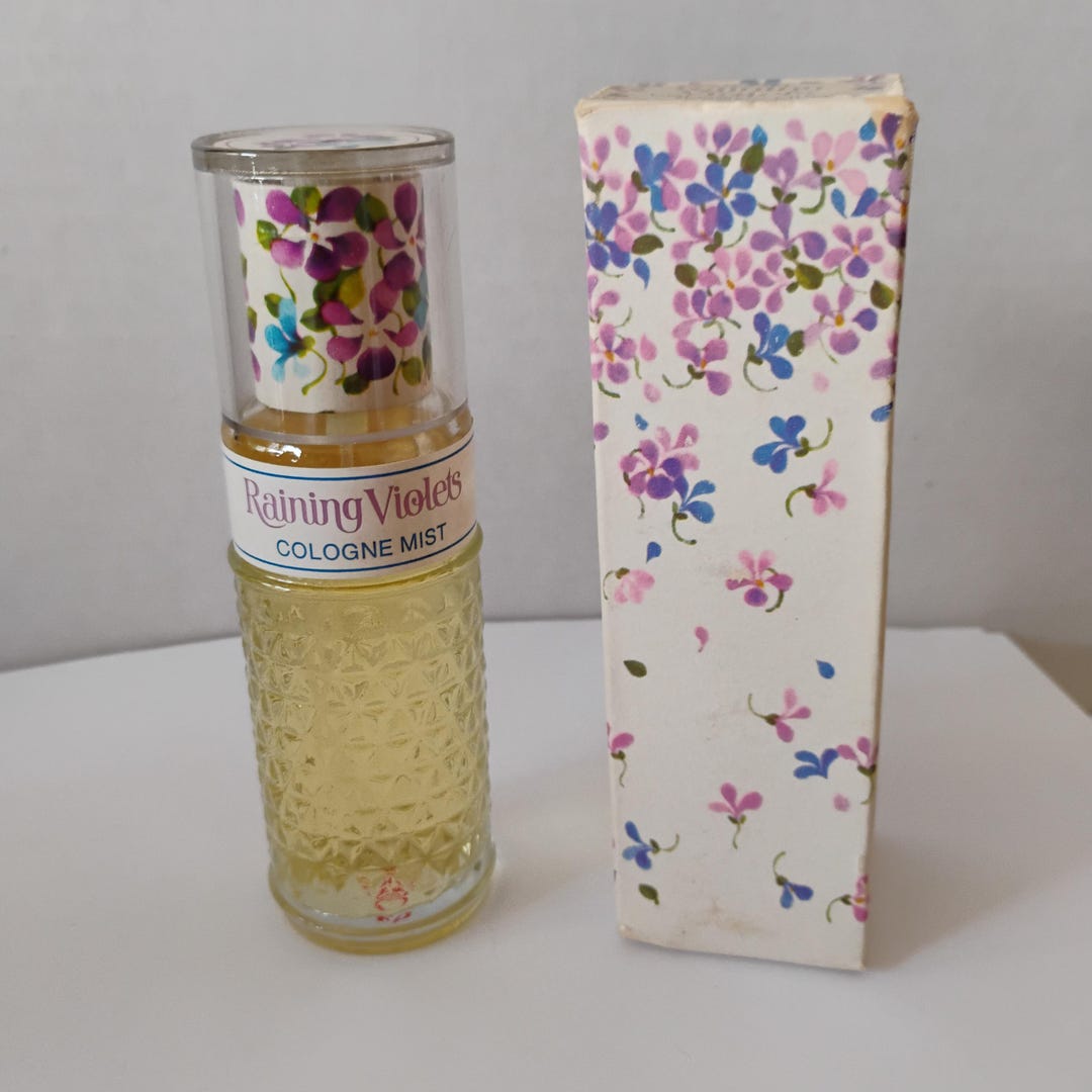 Rare, FULL Avon RAINING VIOLETS Cologne Mist (spray) 2 Oz. Net Wt ...