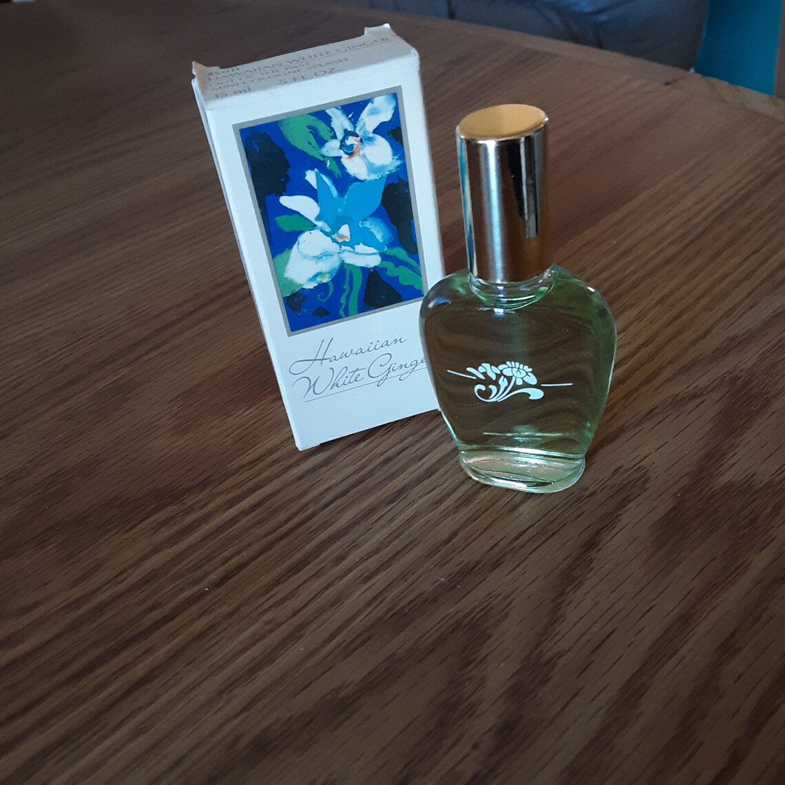Avon 1993 HAWAIIAN WHITE GINGER Cologne Mini Splash .5 Fl Oz Full ...