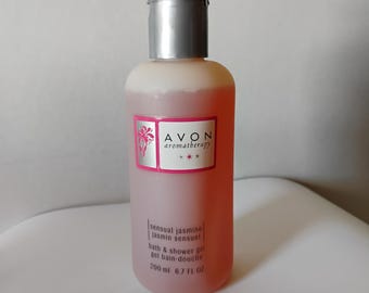 Avon SENSUAL JASMINE Bath & Shower Gel, Full, 6.7 fl. oz., Never Used, Vintage 1999, Discontinued, Nice Gift